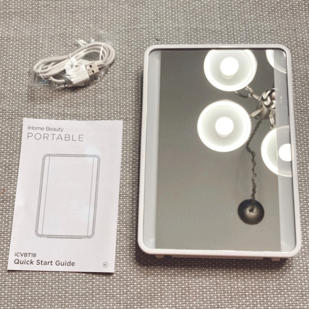 iHome Beauty Portable Lighted Vanity Mirror with Bluetooth Speaker